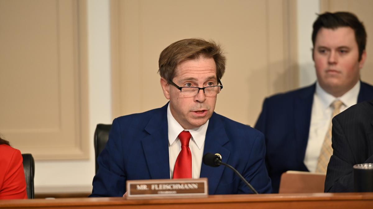 Chairman Fleischmann at the Fiscal Year 2025 Energy and Water Development Subcommittee Markup. The Subcommittee voted to pass the FY25 Energy and Water bill that was written by Congressman Fleischmann.