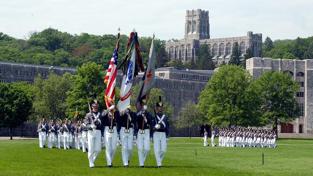 USMA Color Guard on parade