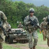 Members of America's military on patrol to keep our nation safe.