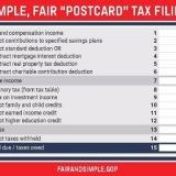 Tax postcard